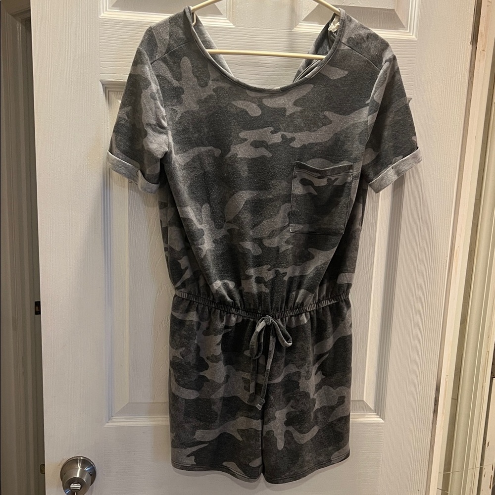 1.4.3. Story by Line Up Gray Camo Jumpsuit
